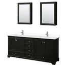 Deborah 80 Inch Double Bathroom Vanity in Dark Espresso - 82