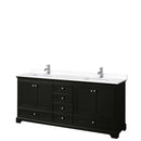Deborah 80 Inch Double Bathroom Vanity in Dark Espresso - 71