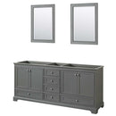 Deborah 80 Inch Double Bathroom Vanity in Dark Gray - 2