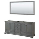 Deborah 80 Inch Double Bathroom Vanity in Dark Gray - 4