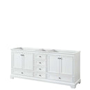 Deborah 80 Inch Double Bathroom Vanity in White