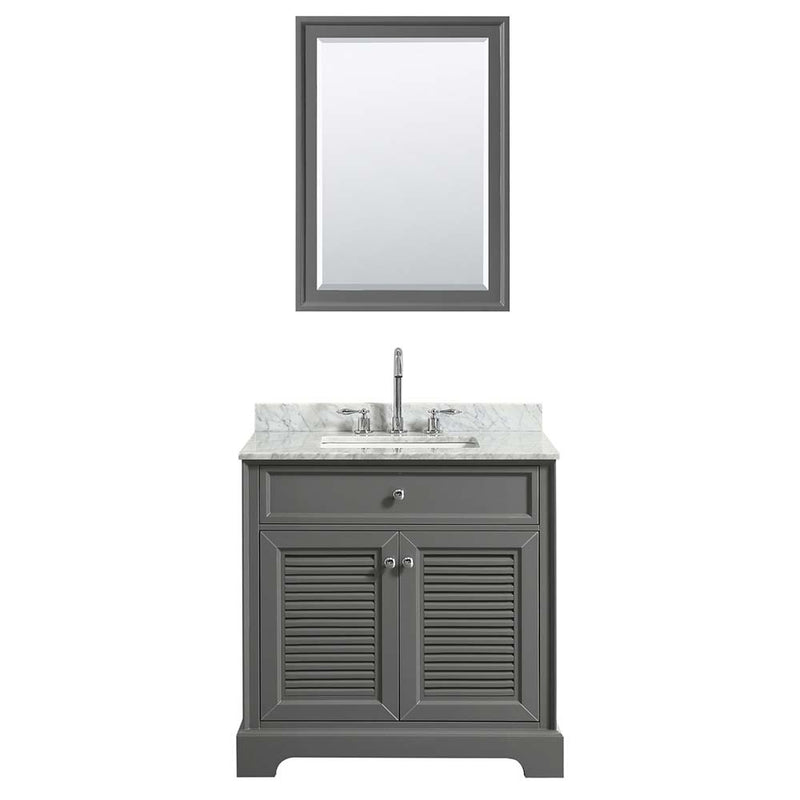 Tamara 30 Inch Single Bathroom Vanity in Dark Gray - 23