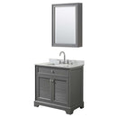 Tamara 30 Inch Single Bathroom Vanity in Dark Gray - 25