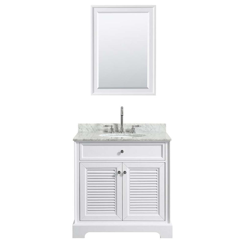 Tamara 30 Inch Single Bathroom Vanity in White - 11