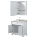 Tamara 30 Inch Single Bathroom Vanity in White - 26
