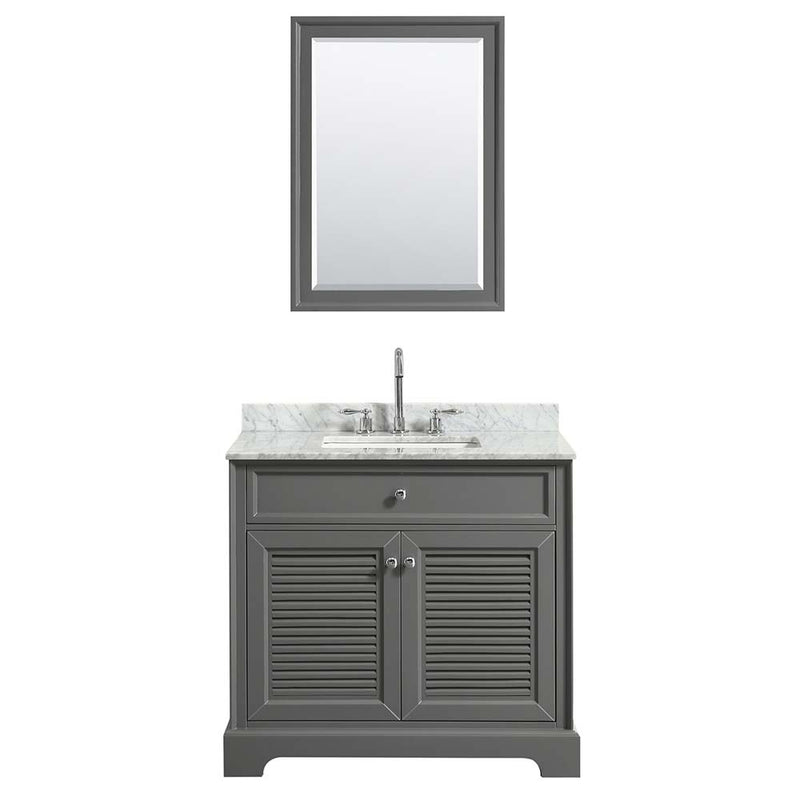 Tamara 36 Inch Single Bathroom Vanity in Dark Gray - 23