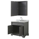 Tamara 36 Inch Single Bathroom Vanity in Dark Gray - 26