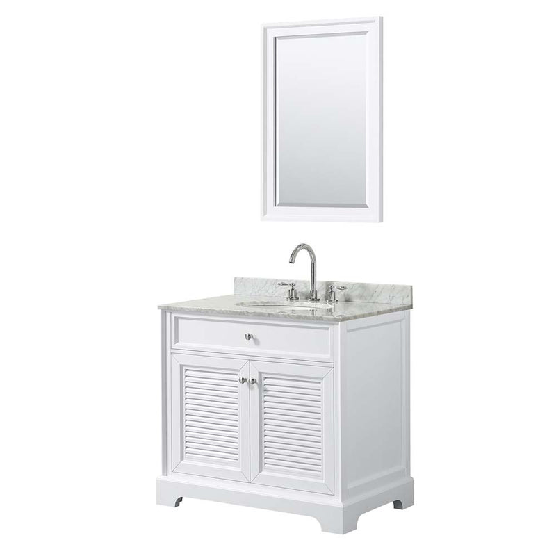 Tamara 36 Inch Single Bathroom Vanity in White - 9
