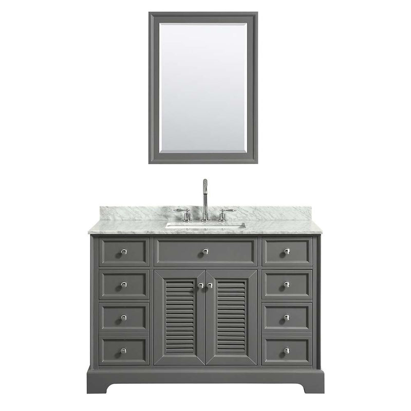 Tamara 48 Inch Single Bathroom Vanity in Dark Gray - 27