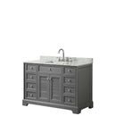 Tamara 48 Inch Single Bathroom Vanity in Dark Gray - 18