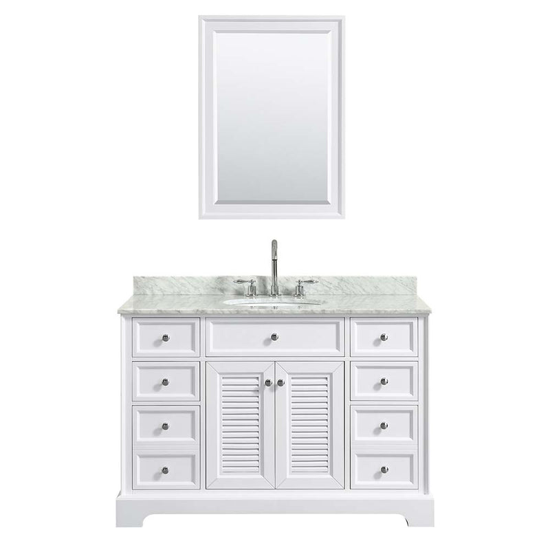 Tamara 48 Inch Single Bathroom Vanity in White - 15
