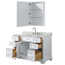 Tamara 48 Inch Single Bathroom Vanity in White - 14