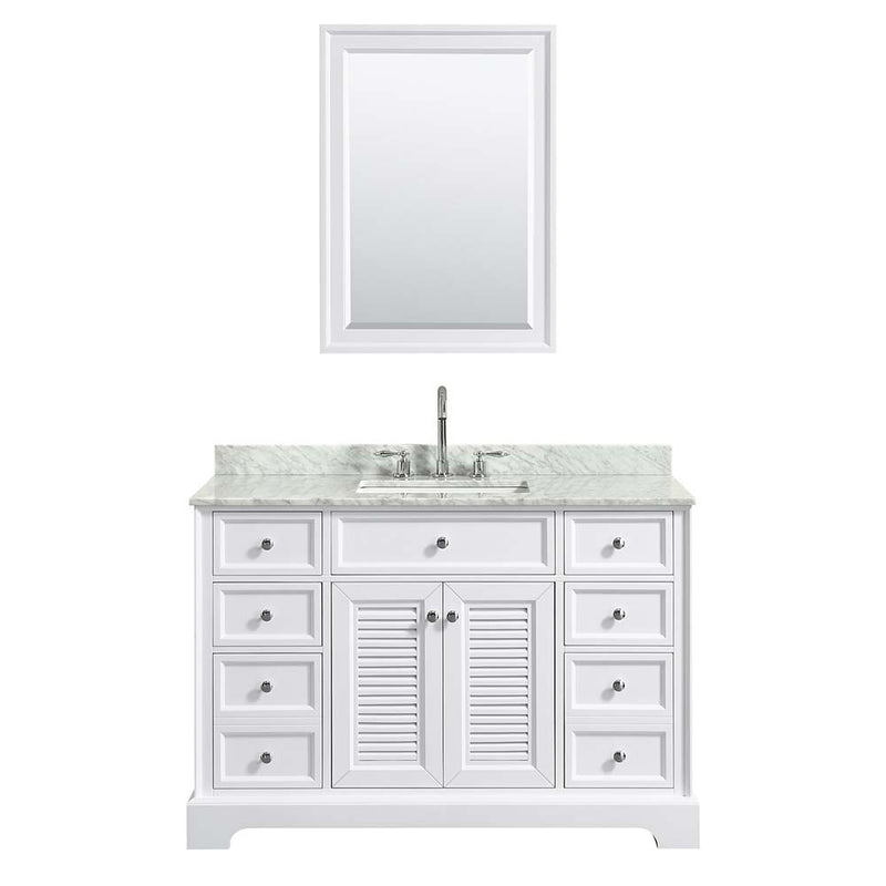 Tamara 48 Inch Single Bathroom Vanity in White - 27