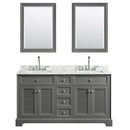 Tamara 60 Inch Double Bathroom Vanity in Dark Gray - 29
