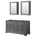Tamara 60 Inch Double Bathroom Vanity in Dark Gray - 6