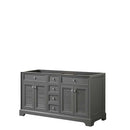 Tamara 60 Inch Double Bathroom Vanity in Dark Gray