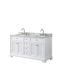 Tamara 60 Inch Double Bathroom Vanity in White - 8
