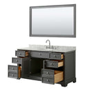 Tamara 60 Inch Single Bathroom Vanity in Dark Gray - 8