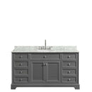 Tamara 60 Inch Single Bathroom Vanity in Dark Gray - 6