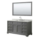Tamara 60 Inch Single Bathroom Vanity in Dark Gray - 14