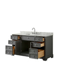 Tamara 60 Inch Single Bathroom Vanity in Dark Gray - 12