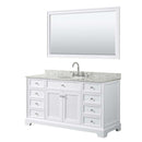 Tamara 60 Inch Single Bathroom Vanity in White - 7