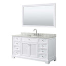 Tamara 60 Inch Single Bathroom Vanity in White - 14