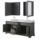 Tamara 72 Inch Double Bathroom Vanity in Dark Gray - 20