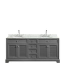 Tamara 72 Inch Double Bathroom Vanity in Dark Gray - 10