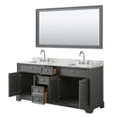 Tamara 72 Inch Double Bathroom Vanity in Dark Gray - 32