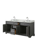 Tamara 72 Inch Double Bathroom Vanity in Dark Gray - 25