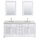 Tamara 72 Inch Double Bathroom Vanity in White - 21