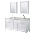 Tamara 72 Inch Double Bathroom Vanity in White - 19