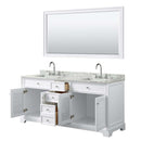 Tamara 72 Inch Double Bathroom Vanity in White - 32