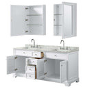 Tamara 72 Inch Double Bathroom Vanity in White - 36