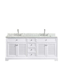 Tamara 72 Inch Double Bathroom Vanity in White - 26