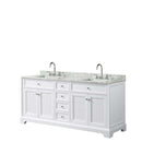 Tamara 72 Inch Double Bathroom Vanity in White - 24