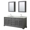 Tamara 80 Inch Double Bathroom Vanity in Dark Gray - 19