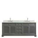 Tamara 80 Inch Double Bathroom Vanity in Dark Gray - 10