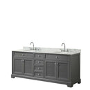 Tamara 80 Inch Double Bathroom Vanity in Dark Gray - 8