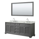 Tamara 80 Inch Double Bathroom Vanity in Dark Gray - 31