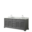 Tamara 80 Inch Double Bathroom Vanity in Dark Gray - 24