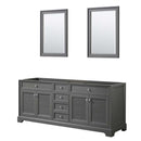 Tamara 80 Inch Double Bathroom Vanity in Dark Gray - 2