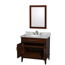 Hatton 36 Inch Single Bathroom Vanity in Dark Chestnut - 19