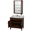 Hatton 36 Inch Single Bathroom Vanity in Dark Chestnut - 21
