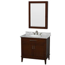 Hatton 36 Inch Single Bathroom Vanity in Dark Chestnut - 20