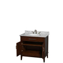 Hatton 36 Inch Single Bathroom Vanity in Dark Chestnut - 17