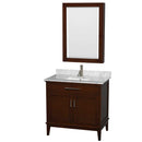 Hatton 36 Inch Single Bathroom Vanity in Dark Chestnut - 26