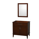 Hatton 36 Inch Single Bathroom Vanity in Dark Chestnut - 2