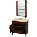 Hatton 36 Inch Single Bathroom Vanity in Dark Chestnut - 9